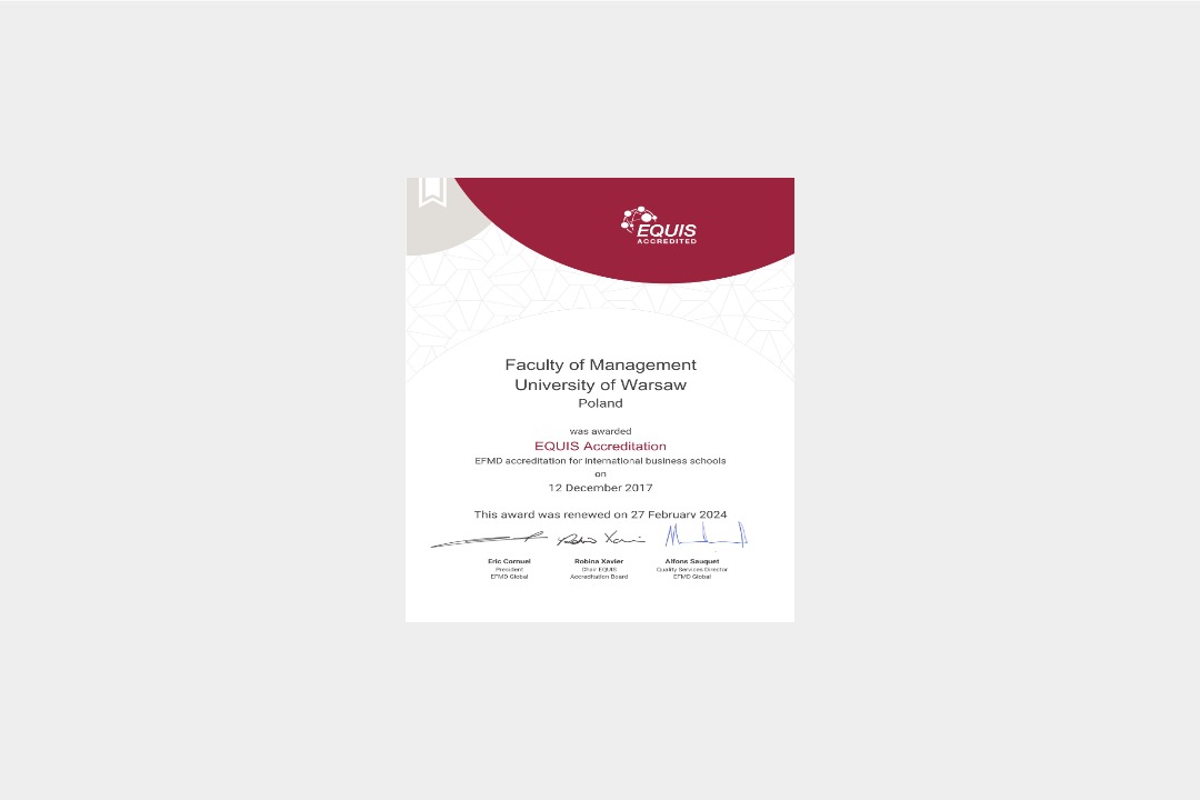 FOM degree certificate