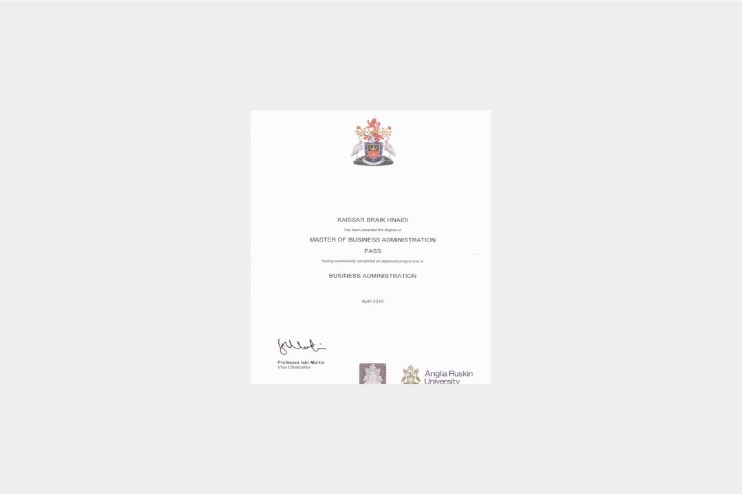 ARU diploma supplement