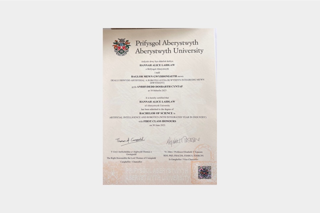 Aberystwyth University diploma