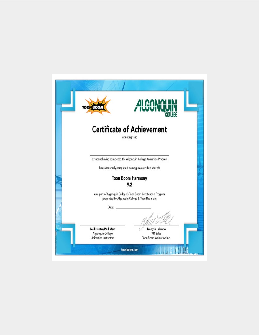 Algonquin College diploma