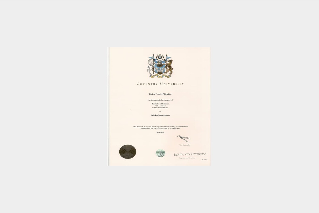 Coventry University diploma supplement