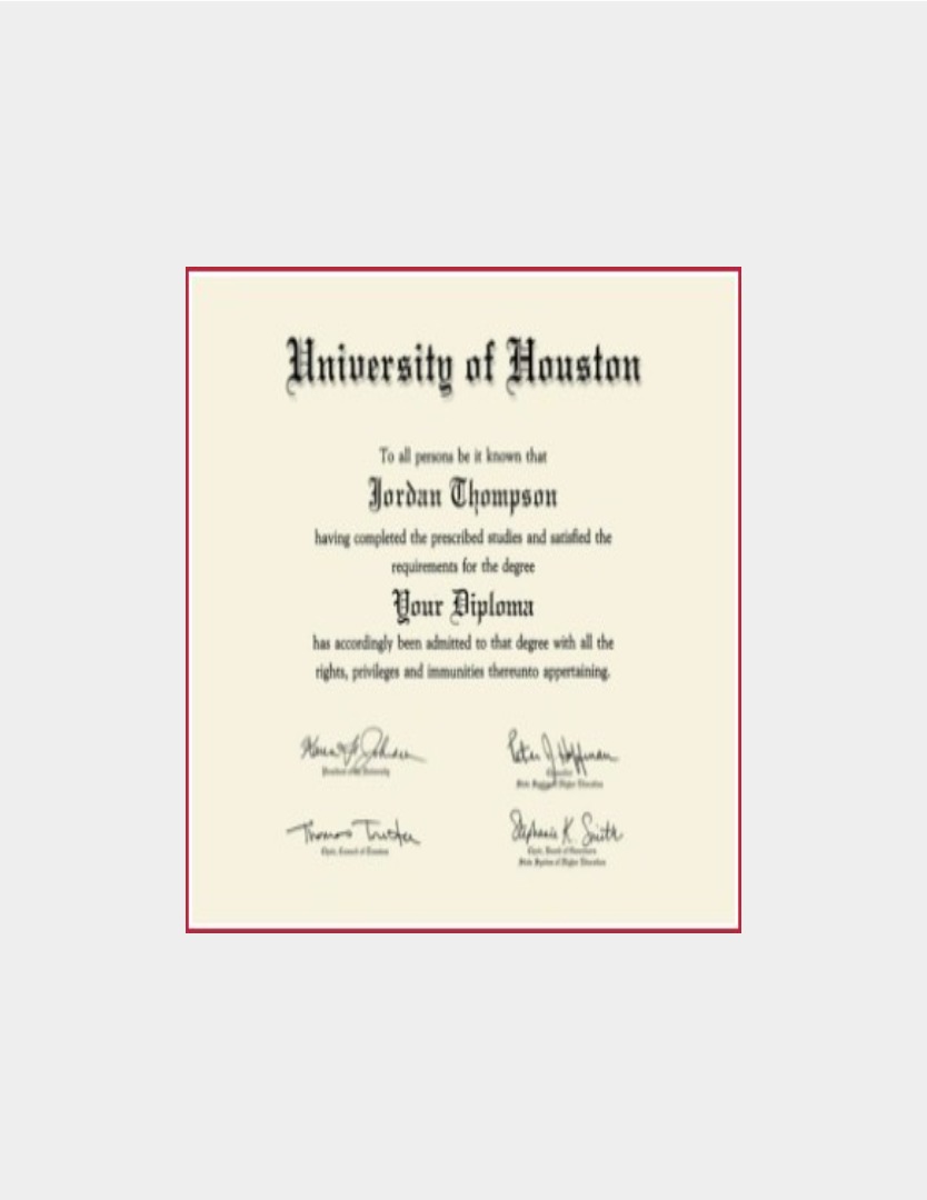 The University of Houston degree