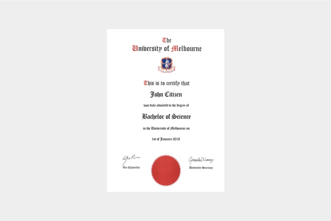 The University of Melbourne degree