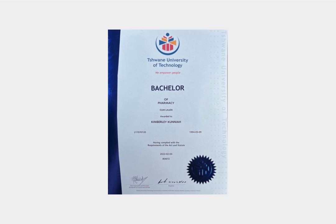 Tshwane University of Technology diploma