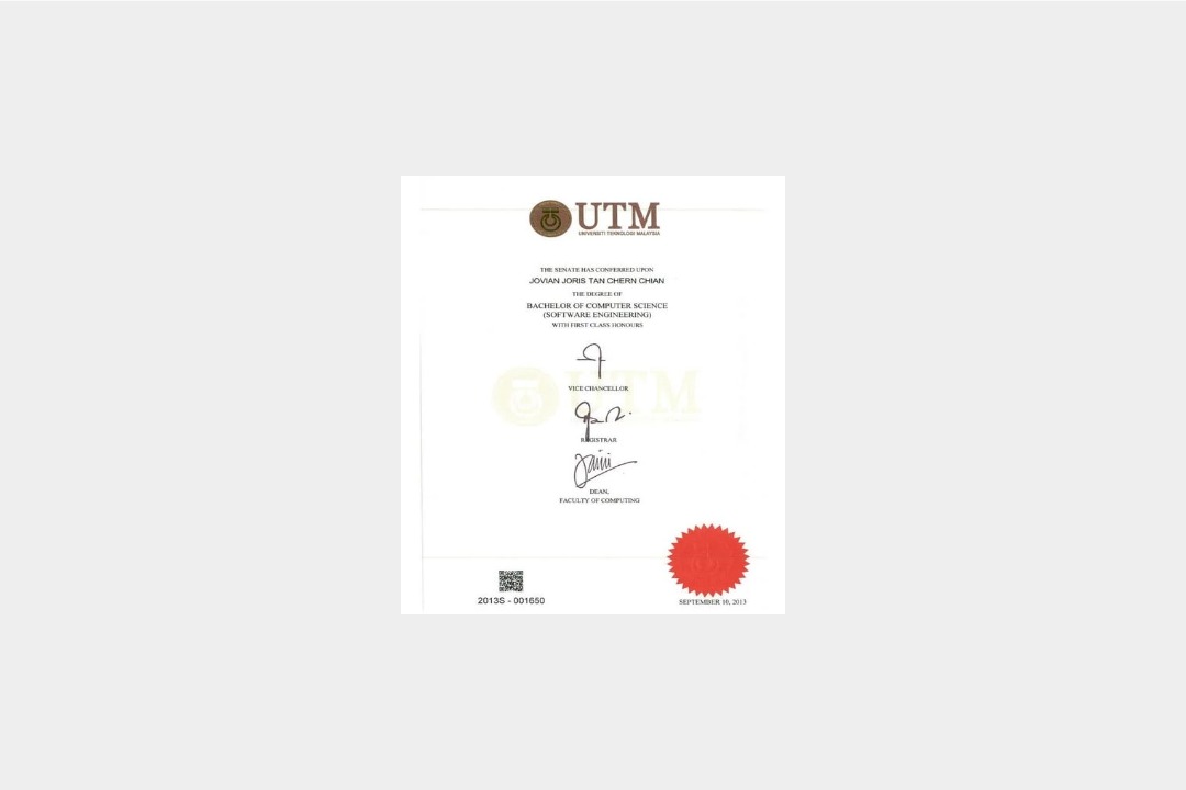 UTM diploma