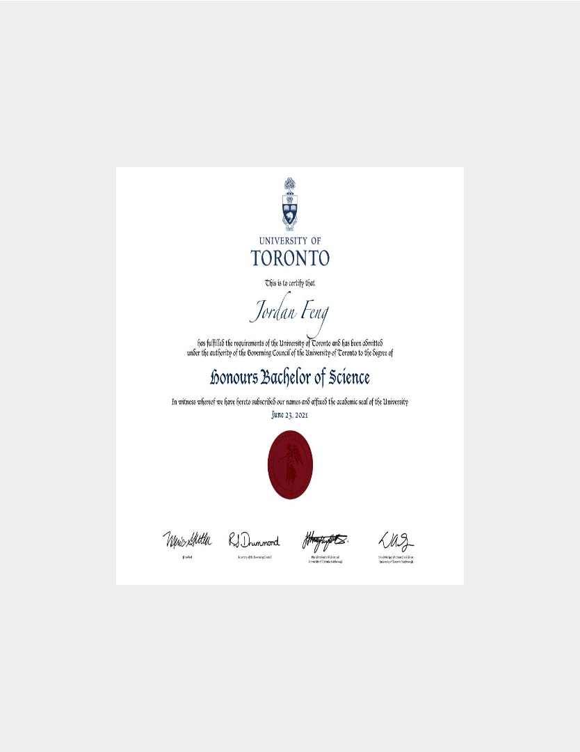 University of Toronto degree